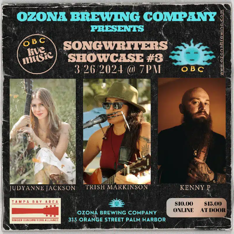 SONGWRITER'S SHOWCASE #3 MARCH 26TH, 2024