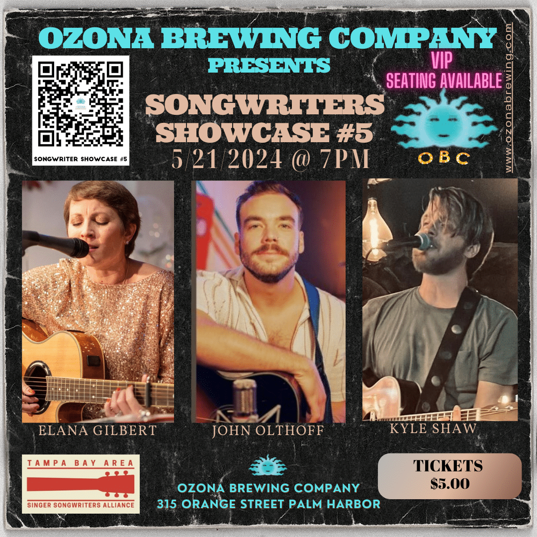 SONGWRITER'S SHOWCASE #5 MAY 21ST, 2024